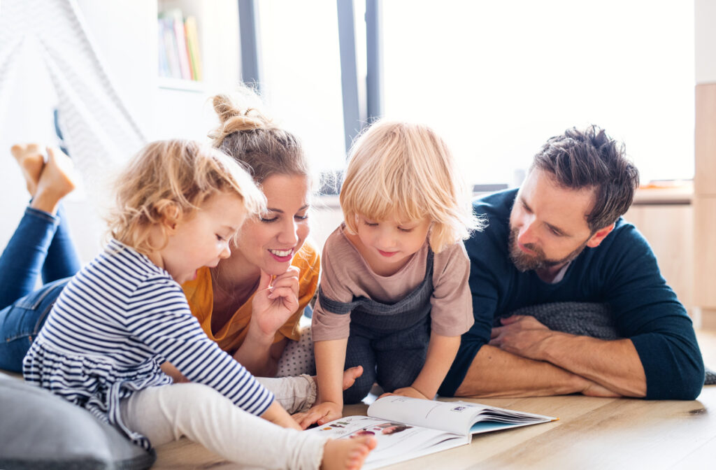 Anlegerwohnung für Privatpersonen: Foto mit Familie und Kindern